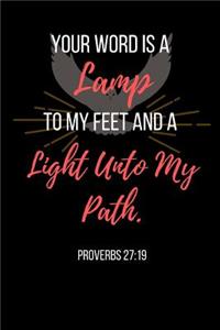 Your Word Is A Lamp To My Feet And A Light Unto My Path.