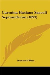 Carmina Hasiana Saeculi Septumdecim (1893)