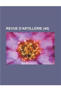 Revue D'Artillerie (40 )