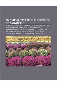 Municipalities of the Province of Syracuse