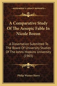Comparative Study of the Aesopic Fable in Nicole Bozon