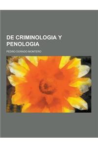 de Criminologia y Penologia