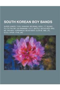 South Korean Boy Bands: Super Junior, Tvxq, Shinhwa, Big Bang, Ss501, F.T. Island, Fly to the Sky, Sg Wannabe, H.O.T., Battle, Sechs Kies, Nrg