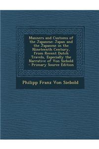 Manners and Customs of the Japanese
