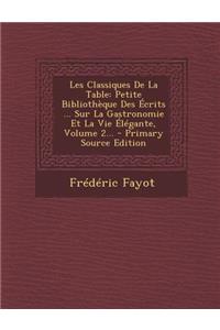 Les Classiques de La Table