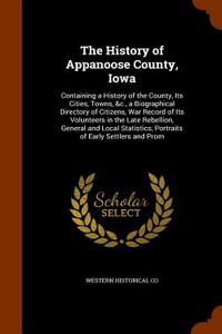 History of Appanoose County, Iowa
