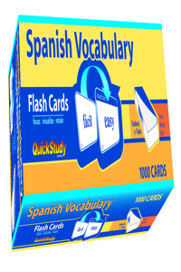 Spanish Vocabulary Flash Cards