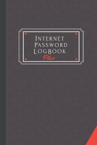 Internet Password Log Book Plus