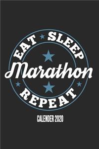 Eat Sleep Marathon Repeat Calender 2020