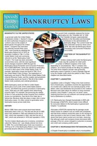 Bankruptcy Laws (Speedy Study Guide)