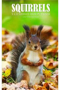 Squirrels 5 x 8 Weekly 2020 Planner