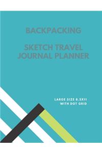 Backpacking sketch travel journal planner