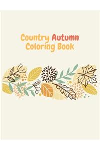 Country Autumn Coloring Book