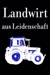 Landwirt aus Leidenschaft: kariertes A4 Notizbuch mit einem Trecker für einen Landwirt in der Landwirtschaft