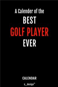 Calendar for Golf Players / Golf Player