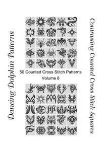 Contrasting Counted Cross Stitch Squares