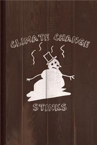 Climate Change Stinks Journal Notebook