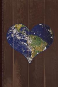 Love Earth Heart Earth Day Journal Notebook