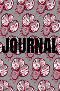 Paisley Background Lined Writing Journal Vol. 12
