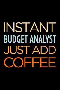 Instant Budget Analyst Just Add Coffee