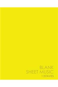 Blank Sheet Music - 10 Staves