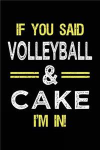 If You Said Volleyball & Cake I'm in