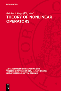 Theory of Nonlinear Operators