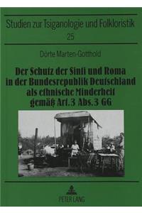 Schutz Der Sinti Und Roma in Der Bundesrepublik Deutschland ALS Ethnische Minderheit Gemaeß Art. 3 Abs. 3 Gg