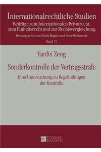 Sonderkontrolle der Vertragsstrafe