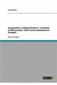 Imagination in Robert Burton's 