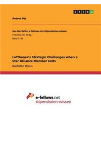 Lufthansa's Strategic Challenges when a Star Alliance Member Exits