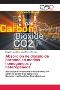 Absorción de dióxido de carbono en medios homogéneos y heterogéneos