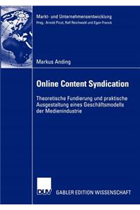 Online Content Syndication