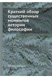 Краткий обзор существенных моментов ист
