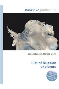 List of Russian Explorers