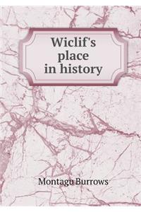 Wiclif's Place in History