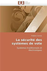 sécurité des systèmes de vote