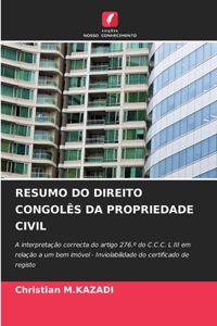 Resumo Do Direito Congolês Da Propriedade Civil