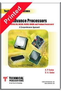 Advance Processors (8086, 80186/88, 80286, 80386, 80486 and Pentium Processors) - A Conceptual Approach