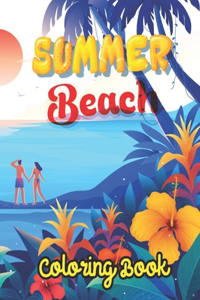 Summer Beach Coloring Book