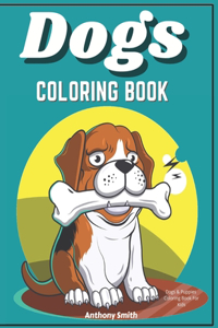 Dogs & Puppies Coloring Book For Kids