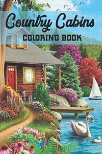 Country Cabins Coloring Book