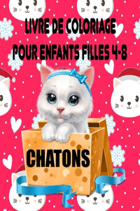 Livre de Coloriage Chatons Pour Enfants Filles 4-8