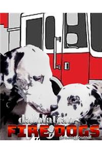 Dalmatian fire dogs children's and adults coloring book creative journal