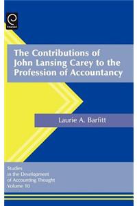 Contributions of John Lansing Carey to the Profession of Accountancy