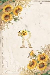 Vintage Sunflower Notebook