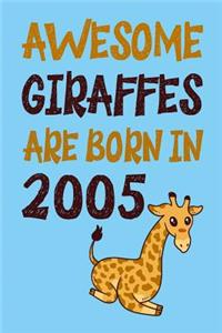 Awesome Giraffes Are Born in 2005