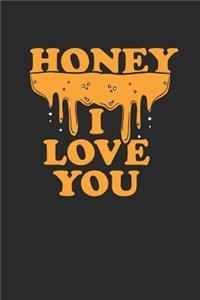 Honey I Love You: Graph Paper Journal (6 X 9 - 120 Pages/ 5 Squares per inch) - for Bee Lover, Insect Lover and All Animal Lover