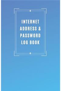 Internet Address & Password Log Book
