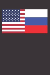 USA Russia Country Flag Notebook Journal